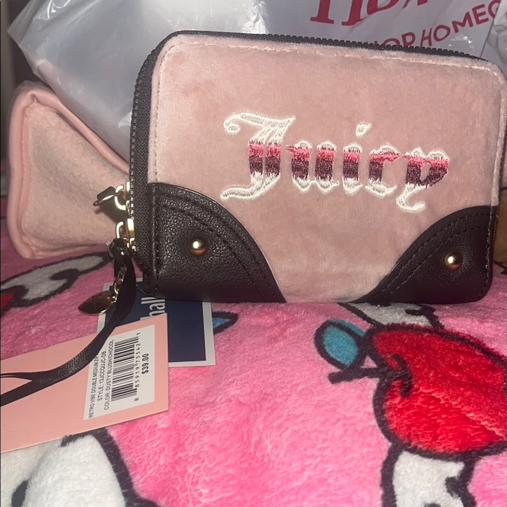 Juicy Couture Pink and Black Women's Bag